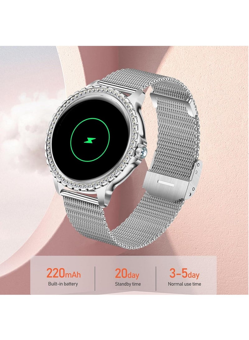 RollsTimi  Women's Smartwatch 1.3 Inch Sports SmartWatch With Bluetooth Calling Fitness Tracker Sleep Heart Rate Monitor Smart Watch For Android iOS Pedometer  - Image 5
