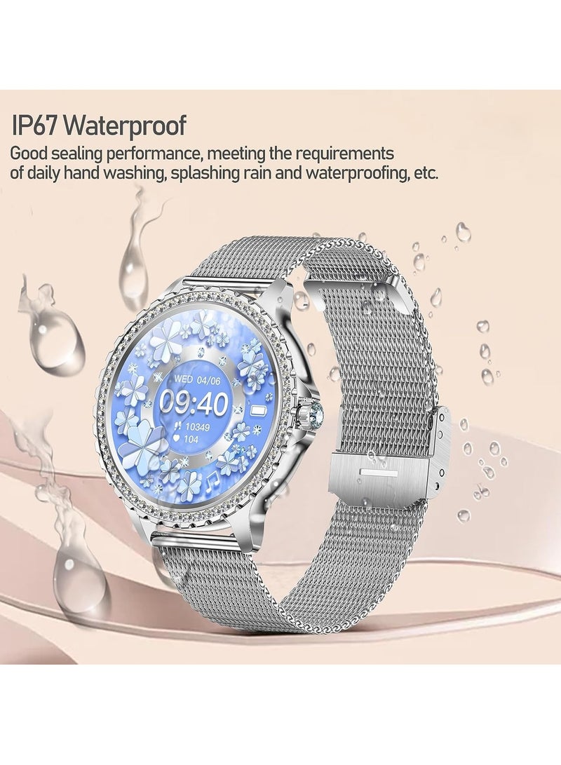 RollsTimi  Women's Smartwatch 1.3 Inch Sports SmartWatch With Bluetooth Calling Fitness Tracker Sleep Heart Rate Monitor Smart Watch For Android iOS Pedometer  - Image 4
