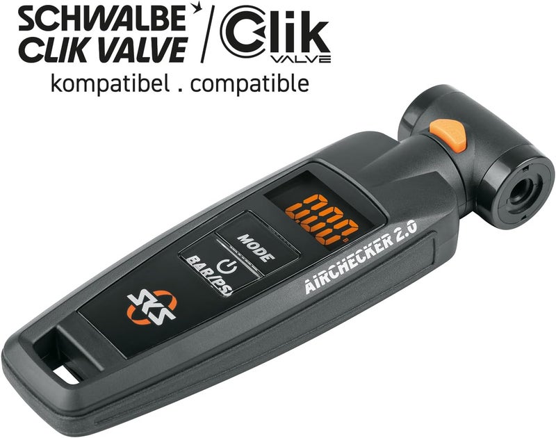 اس كي اس مقياس ضغط Airchecker الرقمي لصمامات Presta وSchrader - Image 2