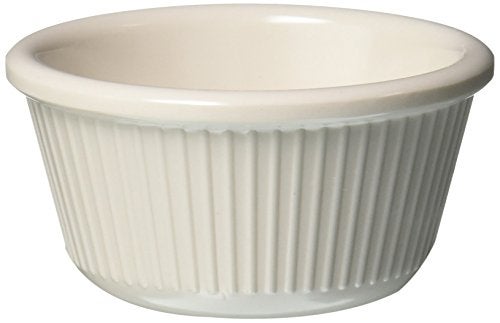 Winco Fluted Ramekins, 3-Ounce, Bone, 12-Pieces - Image 1