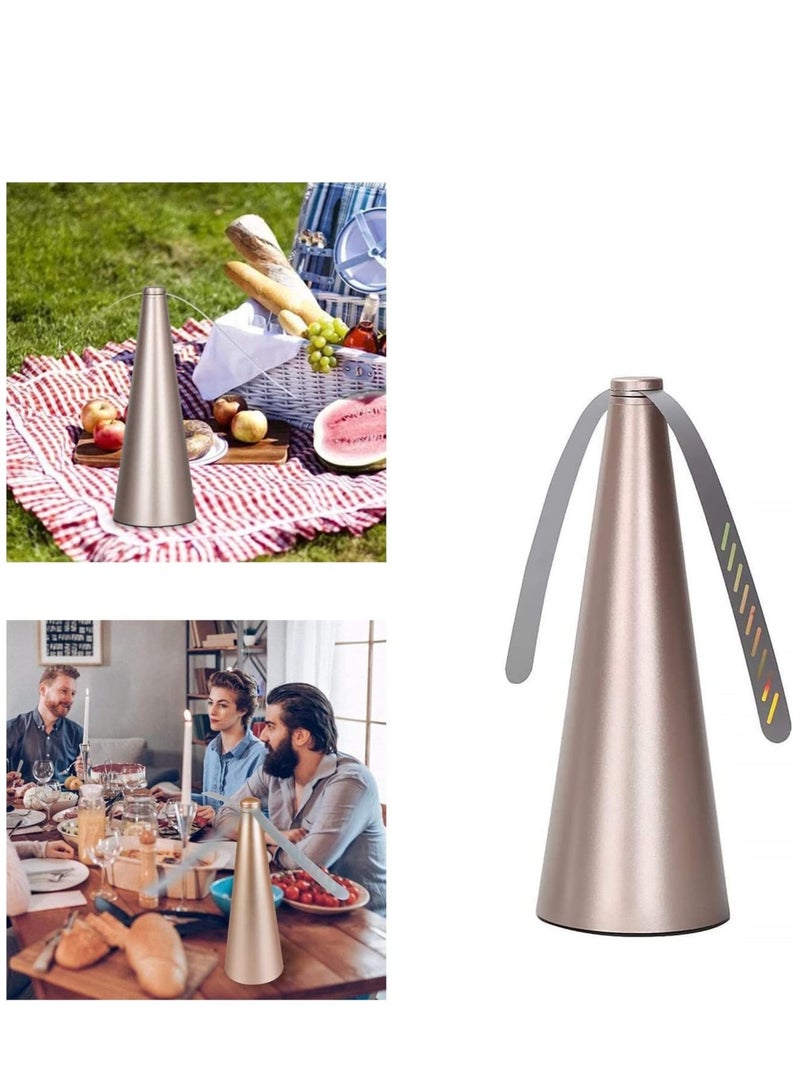 KASTWAVE Fly Repellent Fan  Portable Electric Mosquito/Fly/Insect Away Insect , Household and Enjoy Outdoor Meal (Rose Gold)  - Image 1