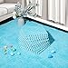 ZENOWICK 12 Pcs Plush Interlocking Carpet Tiles NonToxic Foam Carpet Tiles for Toddler Baby AntiSlip EVA Foam Interlocking Tiles for Floor Nursery Playroom Blue - Image 3