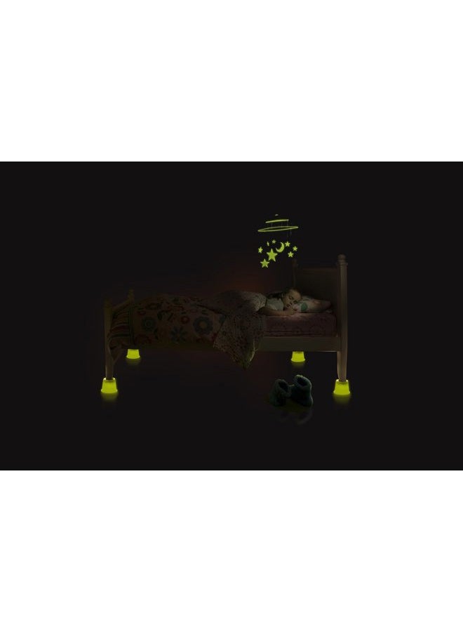 Slipstick CB652 3 Inch Under Bed Storage Bed Risers/Furniture Risers, Adds 3" Height (Set of 4 Bed Lifts) Supports 2,000 lbs CB643 1 - Image 3