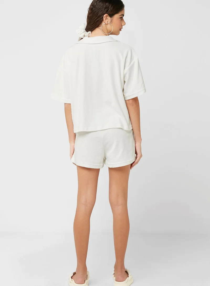 NASTY GAL 3 Pack High Waist Shorts & Beachwear Set