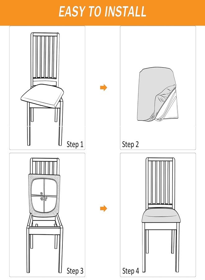 يكو أغطية وسائد مقاعد الكراسي المخملية من ييكو، مناسبة لكراسي الكمبيوتر المكتبية مقاس 14.96-18.89 بوصة، مزودة بأحزمة، قابلة للغسل، لحماية الكراسي، مثالية للمنزل، غرفة الطعام، البار، حفلات الزفاف (وردي، 1) - Image 5