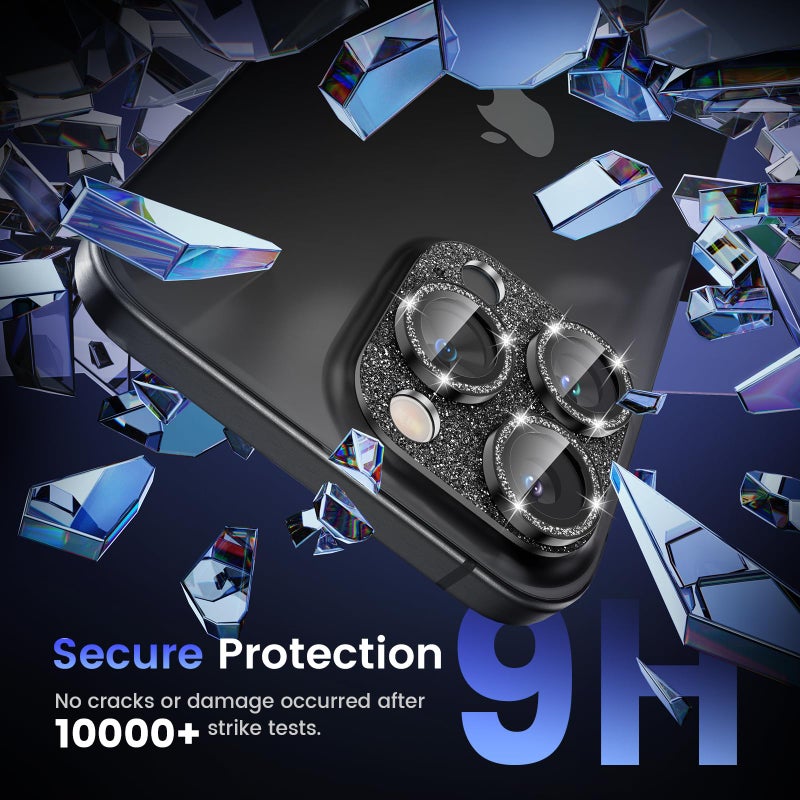 Tensea for iPhone 16 Pro/iPhone 16 Pro Max/iPhone 15 Pro/iPhone 15 Pro Max Camera Lens Protector, Metal Aluminum Alloy Tempered Glass Cover Camera Screen Protector Accessories, Case Friendly - Image 4