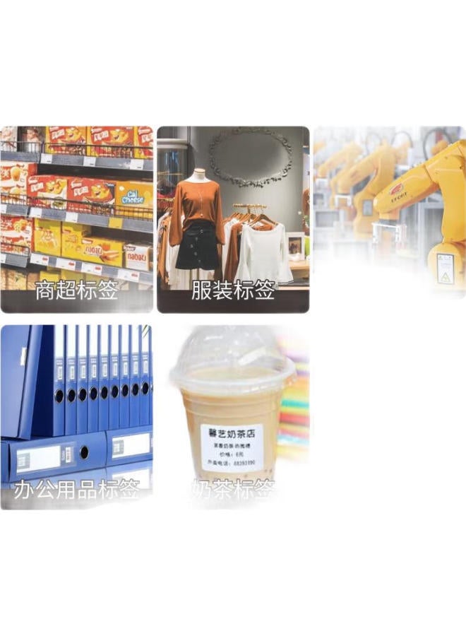 Gprinter Jiaboge Gp-3120Tud Thermal Bluetooth Label Printer, Adhesive Barcode Printer, Clothing Tag/Qualification Certificate/Milk Tea Sticker Food Store Labeling Machine - Image 3