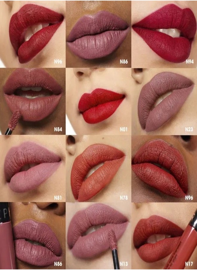 SEPHORA - SEPHORA COLLECTION Cream Lip Stain 10HR Liquid Lipstick 127 Frozen Pomegranate - Matte Berry Red  – Long-Lasting, Matte Brown Pink, High-Pigment & Transfer-Resistant (5ml) - Image 1