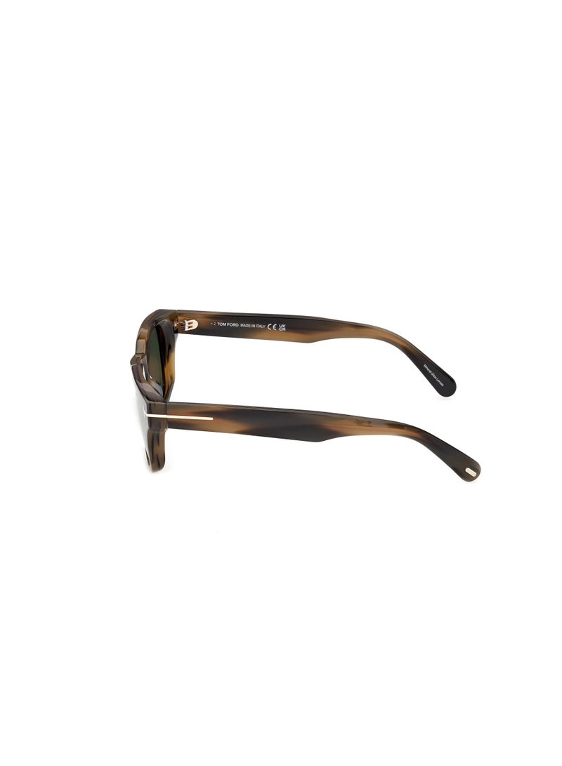 توم فورد نظارات شمسية مربعة بإطار كامل للرجال من توم فورد، طراز Caleb-02 FT1357 55N - Image 2
