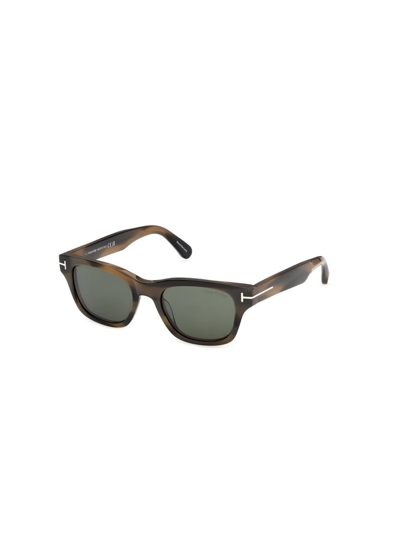 توم فورد نظارات شمسية مربعة بإطار كامل للرجال من توم فورد، طراز Caleb-02 FT1357 55N - Image 1