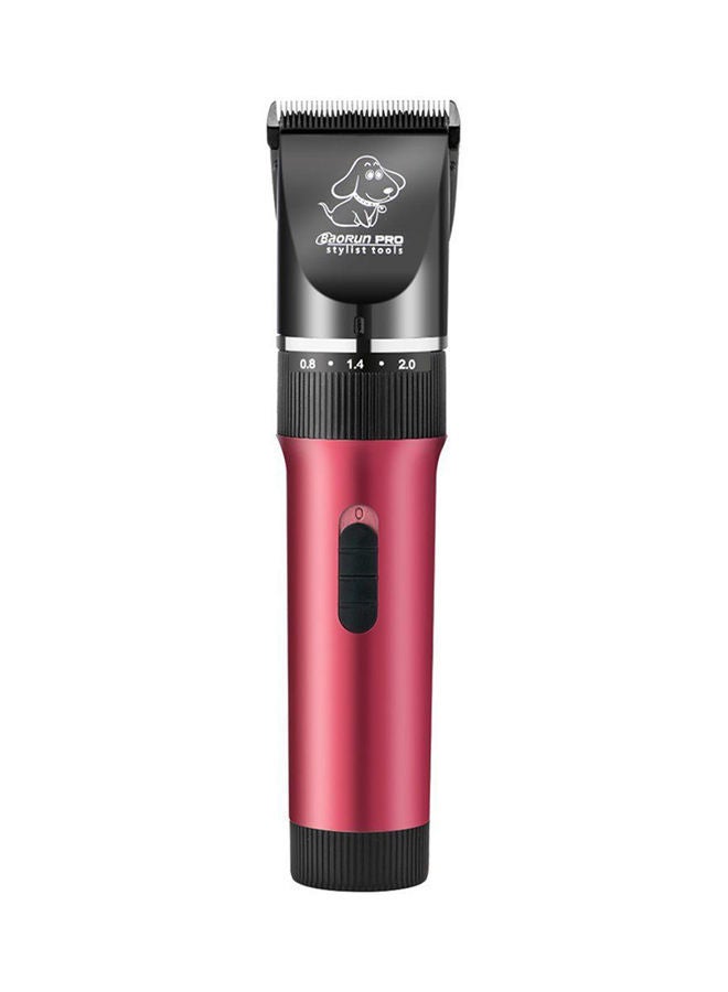 NIBEMINENT Professional Electric Pet Clipper Cutting Machine Red/Black 180x32x45millimeter - Image 1