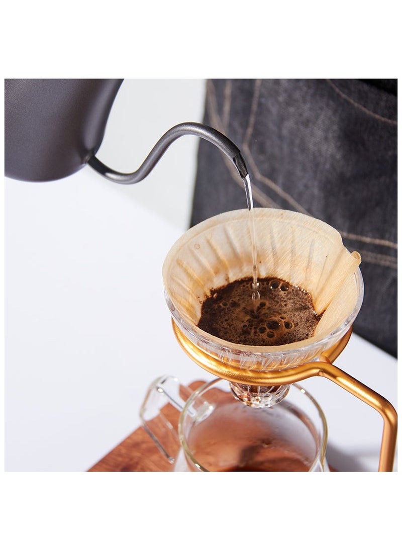 Captaintech Adjustable Pour Over Filter Coffee Dripper Station with Wooden Base Stand  - Image 4