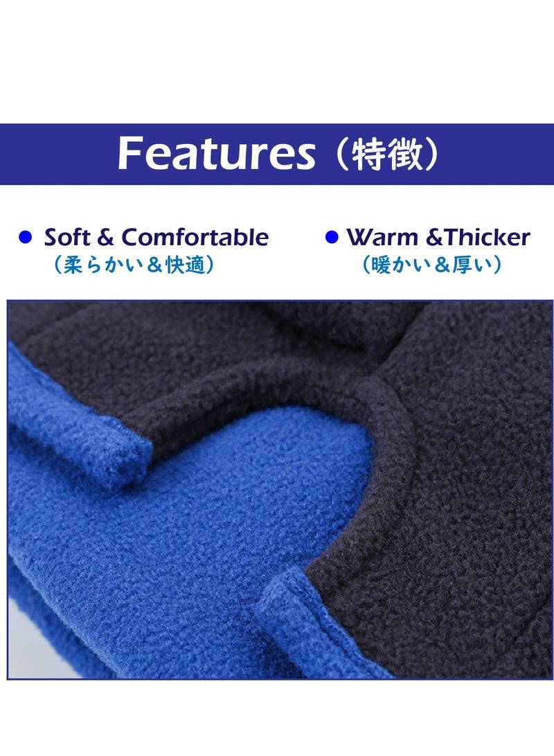SYOSI Kids Fleece Balaclava Ski Face Mask, Windproof Thicken Winter Hat Neck Warmer, Hood Windproof Adjustable for Boys Girls Skiing Snowboarding Skating Cycling Hiking Outdoor  - Image 4