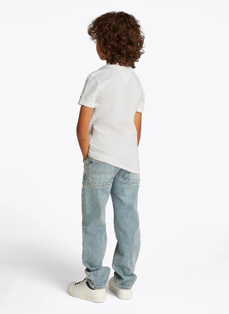 TOMMY HILFIGER Kids Embroidered Pique T-Shirt  - Image 2