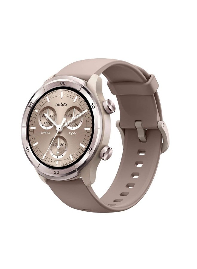 Mibro A3 Smart Watch for Unisex, IPS Display, 1.39 Inch - Mocha - Image 1