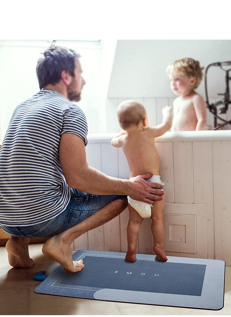 ALMUFARREJ - Super Absorbent Soft Non-Slip Quick Drying Floor Bath Tub Mat 48x78 cm - Image 1