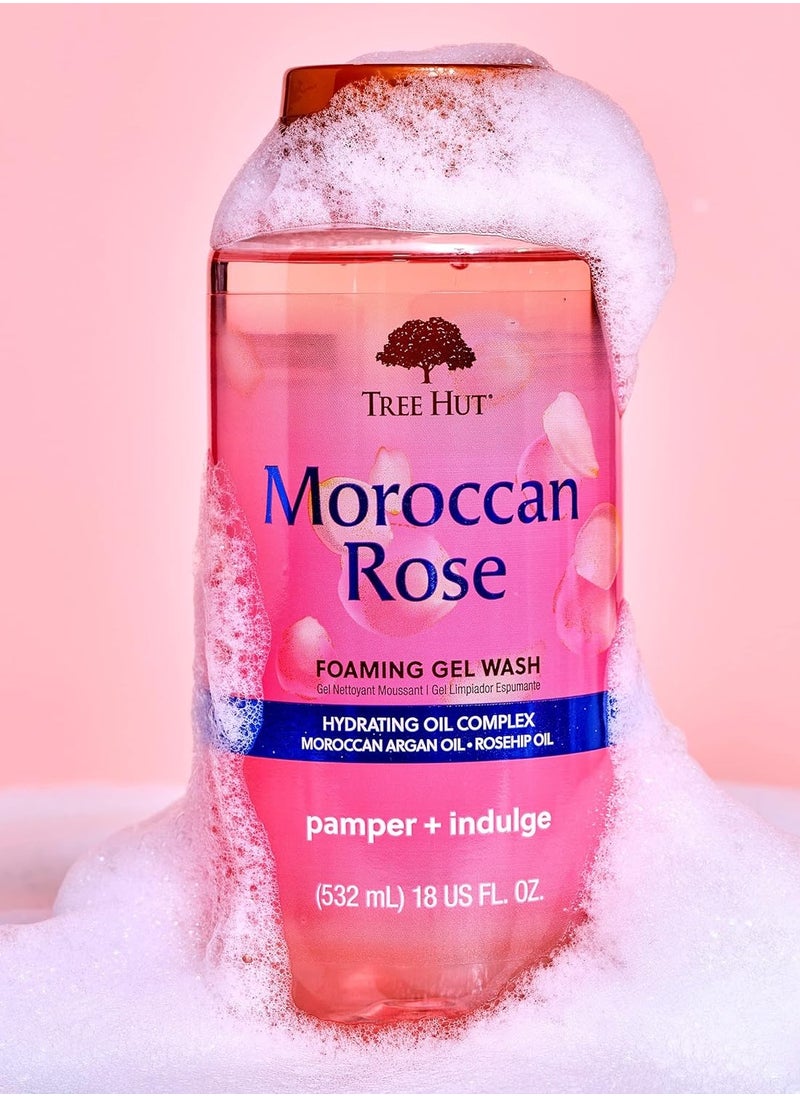 Tree Hut Tree Hut Moroccan Rose Nourishing & Moisturizing Foaming Gel Wash, 18 oz., Hydrating  - Image 2