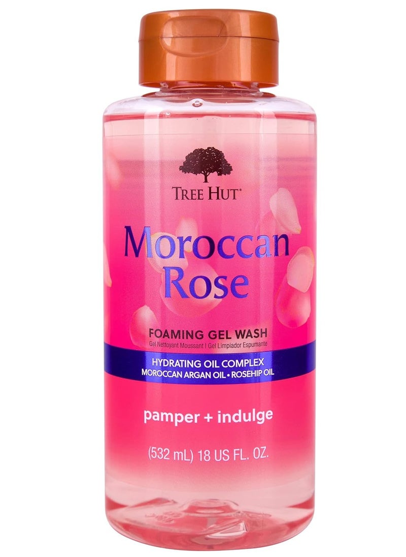 Tree Hut Tree Hut Moroccan Rose Nourishing & Moisturizing Foaming Gel Wash, 18 oz., Hydrating  - Image 1