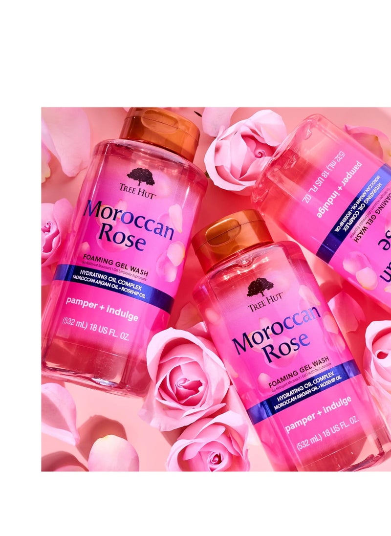 Tree Hut Tree Hut Moroccan Rose Nourishing & Moisturizing Foaming Gel Wash, 18 oz., Hydrating  - Image 3