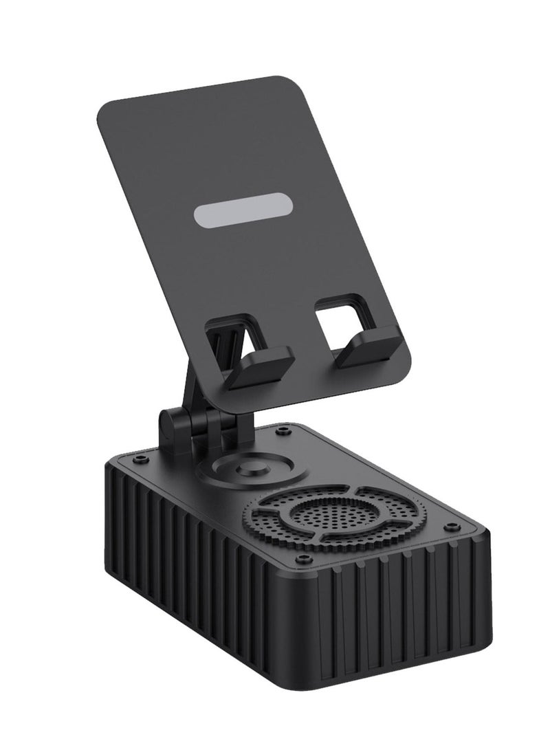 Z18 Phone Holder Wireless Blue-tooth Speaker Stereo Bass Active HIFI Music Foldable Phone Stand Speaker With Mobile Phone Holder  - Image 1