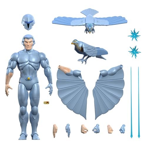 Super7 ULTIMATES! SilverHawks Quicksilver - 7" SilverHawks Action Figure with Accessories Classic Cartoon Collectibles and Retro Toys - Image 1