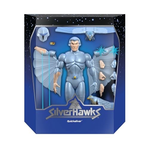 Super7 ULTIMATES! SilverHawks Quicksilver - 7" SilverHawks Action Figure with Accessories Classic Cartoon Collectibles and Retro Toys - Image 2