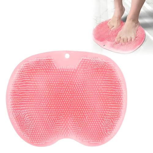 GLUN® Bathroom Massager Mat, Pillow Massage Cushion Mat Remove Dead Skin Cells, Improve Blood Circulation, Soft Bristles for Bathroom - Image 1