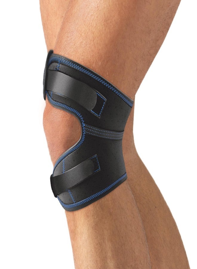 Actimove Sports Edition Adjustable Dual Knee Strap - Knee Support for Pain Relief & Compression, Wear on Left or Right - Black, X-Large - Image 2
