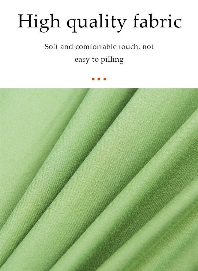 DUNISO ﻿ Chair Covers Elastic Chair Cover Solid Color Universal Chair Cover Wrinkle Resistant Soft Chair Protection Setable For Restaurants Hotels Banquets （yellow-green）  - Image 3