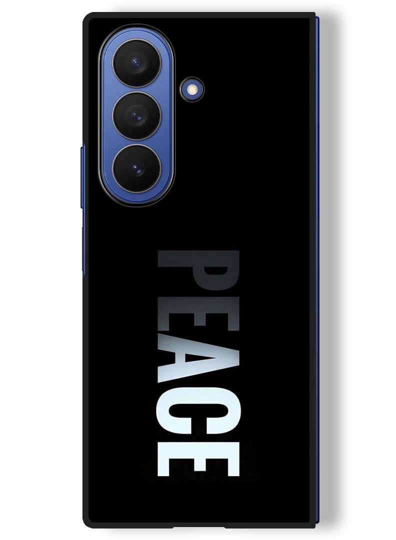 Theodor Case Compatible with Samsung Galaxy Z Fold 7 - 8 Inch Protection Shockproof Bumper Cover Peace - Image 1