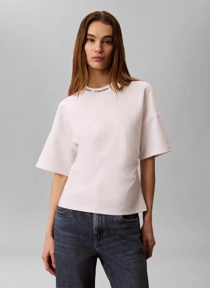 Logo Jacquard Boxy T-Shirt