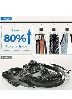 Generic 1pc Hanger, Belt/tie/clothes Organizer for Closet, Keeping Belts Visible and in Good Condition, Hanging Tie Rack Holder, Closet Organizers and Storage, Silver  - Image 5
