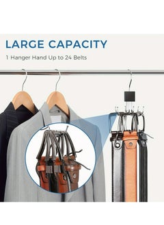 Generic 1pc Hanger, Belt/tie/clothes Organizer for Closet, Keeping Belts Visible and in Good Condition, Hanging Tie Rack Holder, Closet Organizers and Storage, Silver  - Image 4