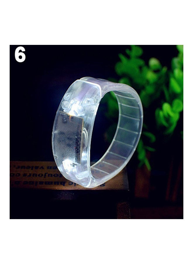 NIBEMINENT Voice Control LED Light Glows Wristband Bracelet