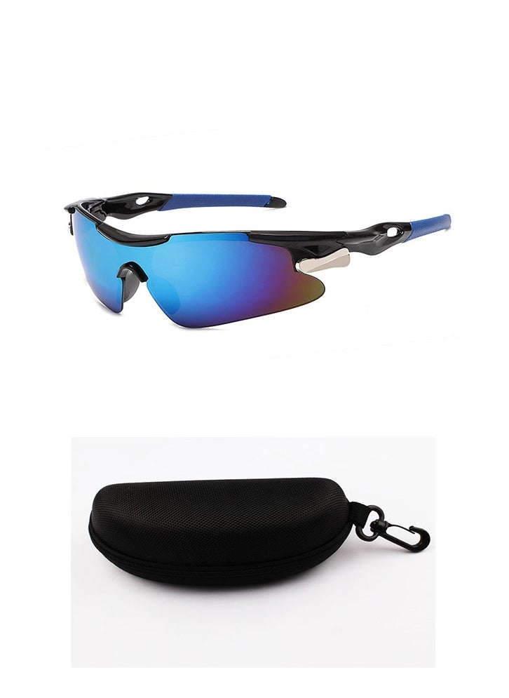 EFUMKE EFUMKE sports sunglasses anti-ultraviolet cycling sunglasses polarized UV400 sun visor outdoor windproof glasses suitable for sports running golf baseball fishing free glasses case  - Image 1