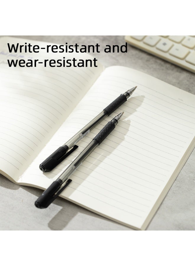 Deli Arrow Ballpoint Pen, 0.7mm Fine Point, Black Ink, Soft Grip for Comfortable Writing - Image 2