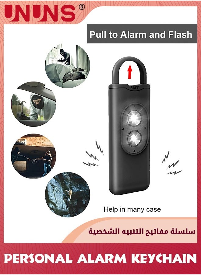 UNUNS Personal Safety Alarm,Original Self Defense Alarm,Personal Alarm Keychains For Women Safety With Strobe Light And Key Chain For Elders,Women,Kids Emergency Call  - Image 4