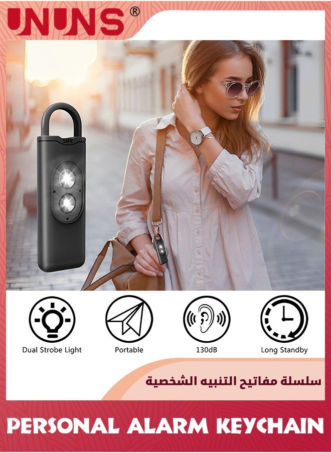 UNUNS Personal Safety Alarm,Original Self Defense Alarm,Personal Alarm Keychains For Women Safety With Strobe Light And Key Chain For Elders,Women,Kids Emergency Call  - Image 5