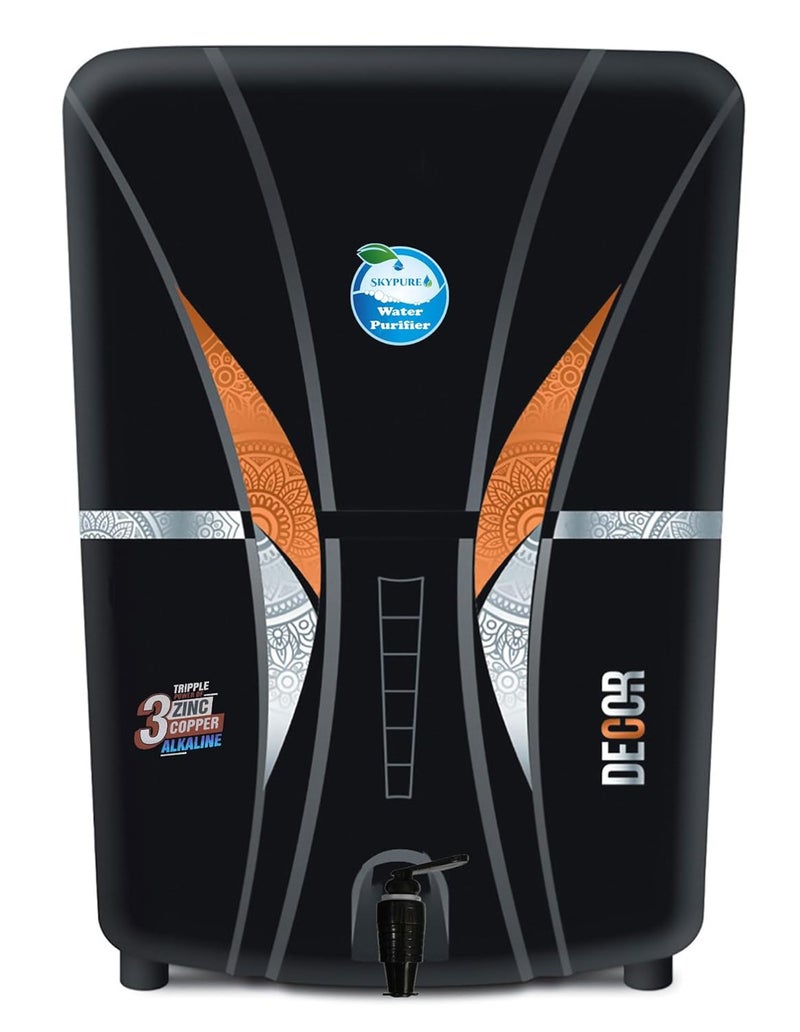 Skypure RO Water Purifier with Bio Zinc Copper Alkaline with UV UF and TDS Controller 12Liter Fully Automatic Function and Best For Home and Office - Image 1