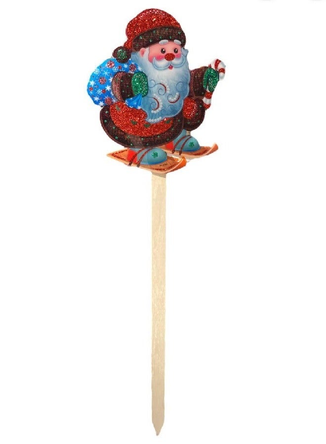 زينة عيد الميلاد في الهواء الطلق ديكور عيد الميلاد أضواء حديقة سانتا كلوز - Image 1