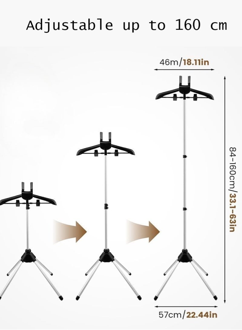 هالامين شماعة ملابس لتبخير الملابس مع قفازات الكي، رف بخار للملابس، شماعة ملابس للكي بالبخار، شماعة مكواة بخار قائمةمبخرة ملابس - Image 3