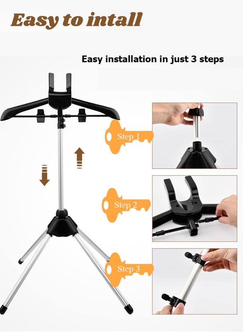 هالامين شماعة ملابس لتبخير الملابس مع قفازات الكي، رف بخار للملابس، شماعة ملابس للكي بالبخار، شماعة مكواة بخار قائمةمبخرة ملابس - Image 4