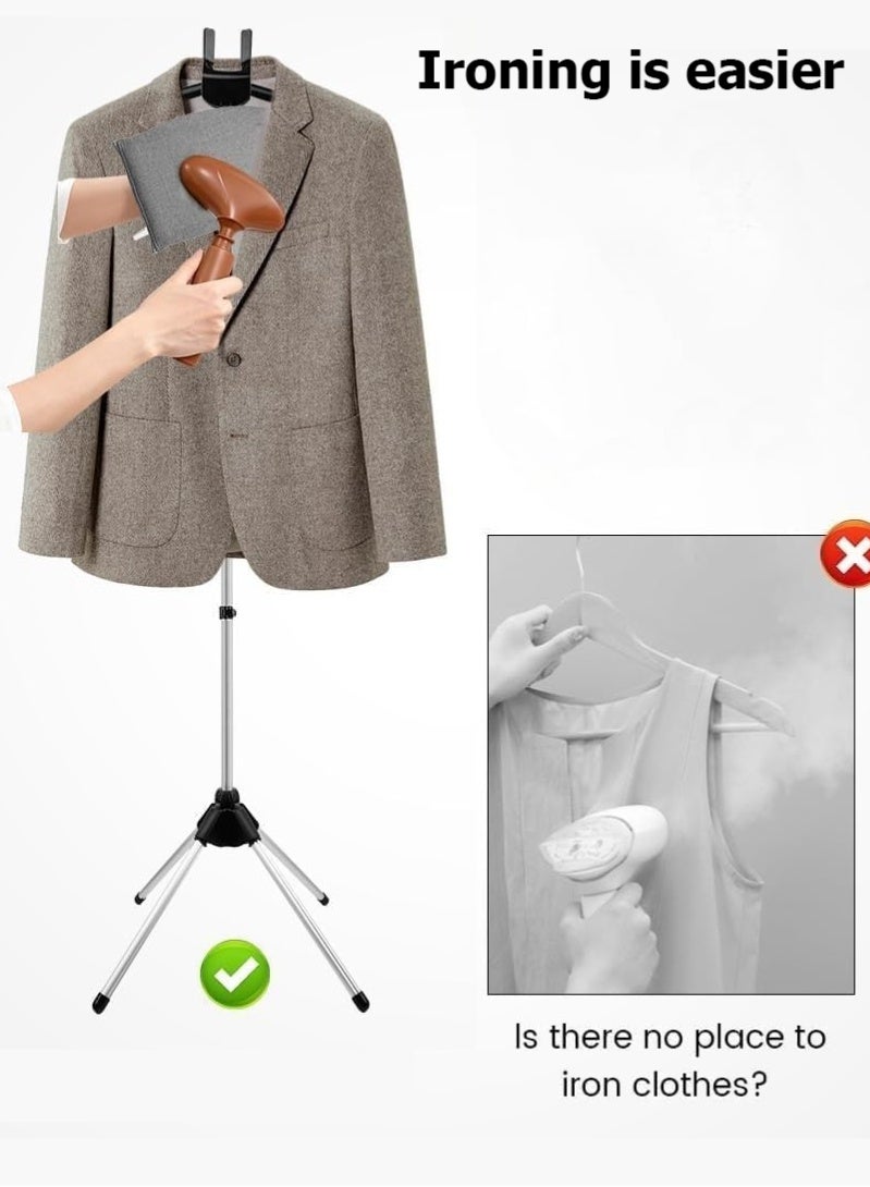 هالامين شماعة ملابس لتبخير الملابس مع قفازات الكي، رف بخار للملابس، شماعة ملابس للكي بالبخار، شماعة مكواة بخار قائمةمبخرة ملابس - Image 5
