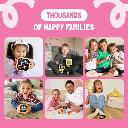 GiiKER Tic Tac Toe Bolt Game, Original 3-in-1 Handheld Puzzle Game, Portable Travel Games for Car Ride, Toys Gift Idea for Kids and Adults, Birthday Gifts for Boys Girls - Image 5