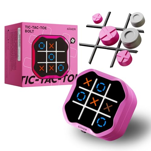 GiiKER Tic Tac Toe Bolt Game, Original 3-in-1 Handheld Puzzle Game, Portable Travel Games for Car Ride, Toys Gift Idea for Kids and Adults, Birthday Gifts for Boys Girls - Image 1