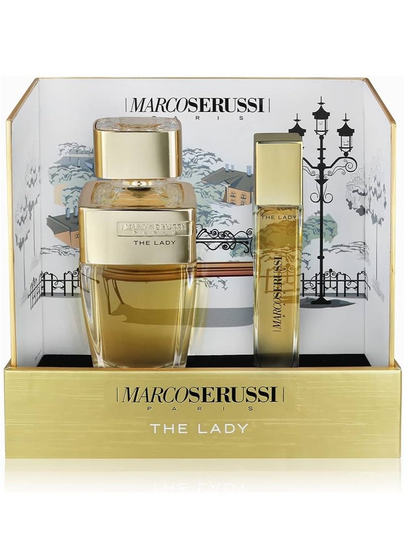 MARCOSERUSSI MARCO SERUSSI THE LADY EDP WOMEN 90ML + 20ML COFFRET - Image 2