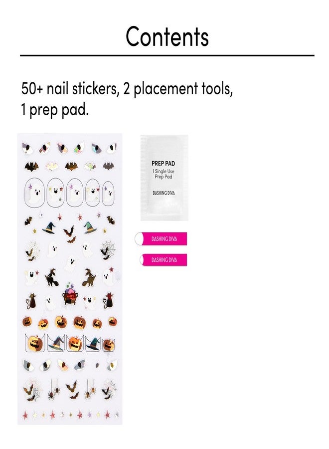 DASHING DIVA ملصقات أظافر داشينغ ديفا ماجيك بيك - ضوء أسود | ملصقات فن الأظافر السهلة | تأتي مع أكثر من 50 ملصق وأداتين لوضع دقيق - Image 3