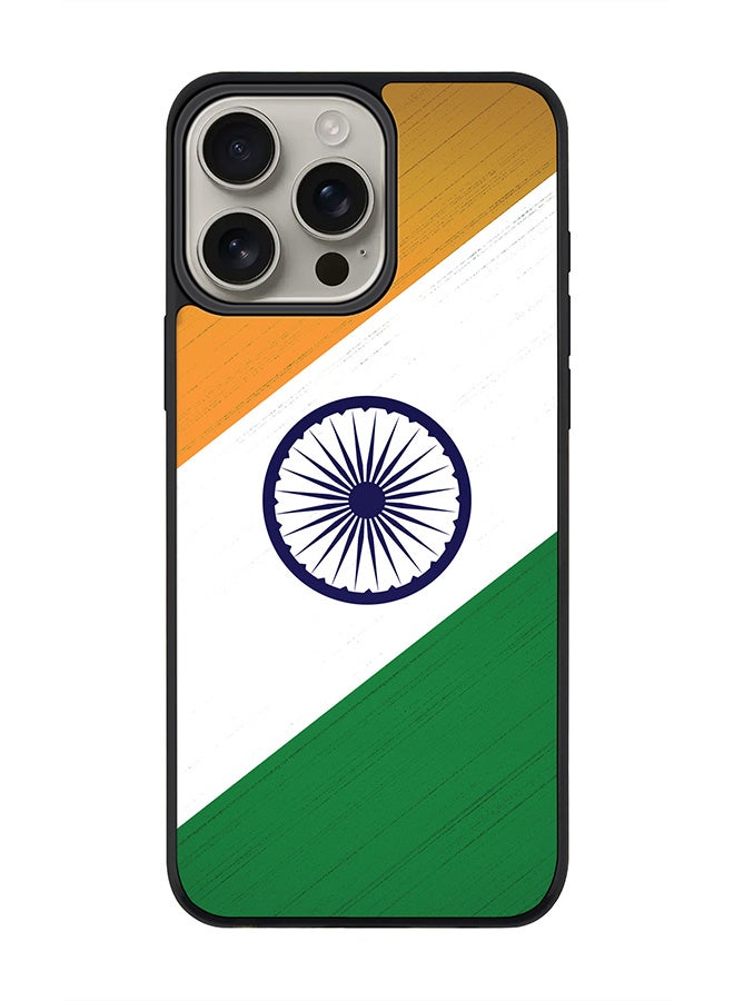Stylizedd For iPhone 16 Pro Max Case [Compatible with MagSafe] Slim Magnetic cover Phone Case iPhone 16 Pro Max -Flag Of India - Image 1