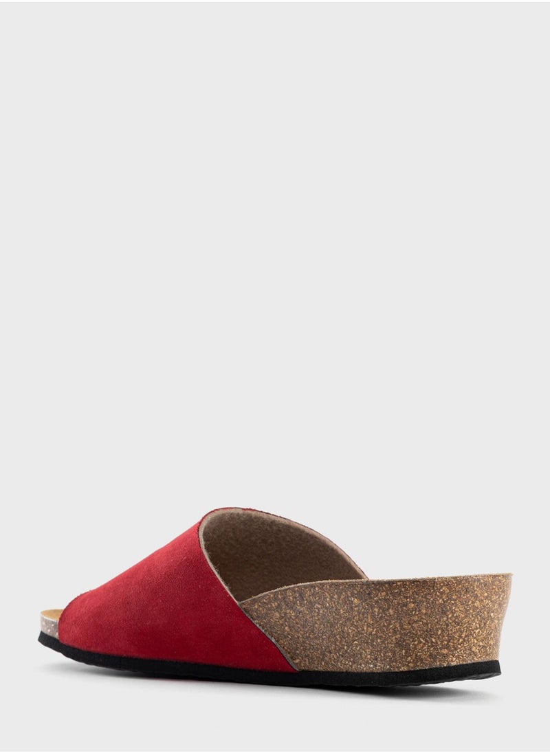 BAYTON Ventura X Strap Wedge Sandals  - Image 4