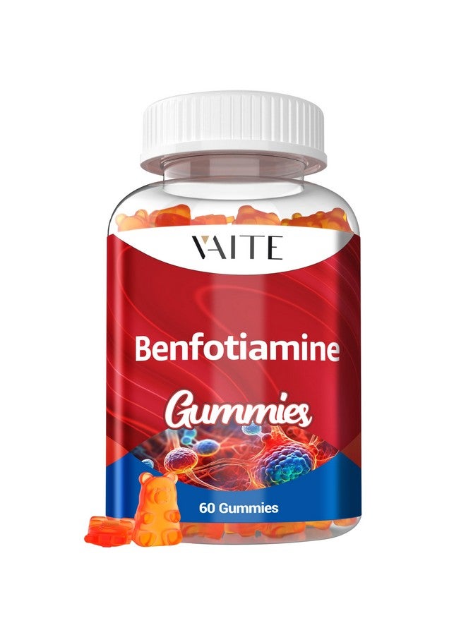 VAITE Benfotiamine 320mg Gummies with 45mg L-Leucine Supplement: Essential Vitamin B1 Complex for Men and Women, Non-GMO, Vegan & Gluten-Free - Supports Metabolism, Energy & Nervous System Health - Image 1